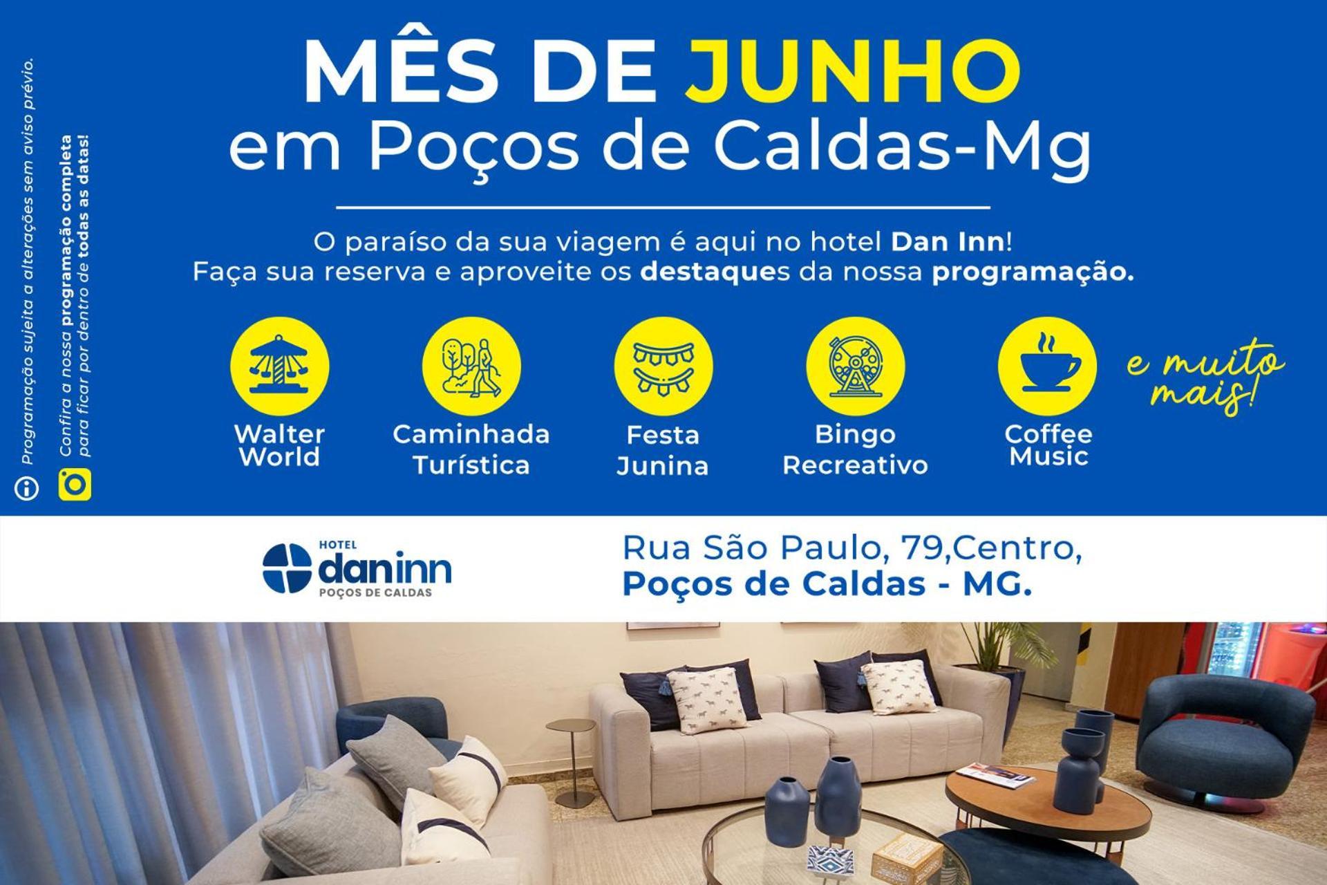 Hotel Dan Inn Pocos De Caldas - A Melhor Localizacao Do Centro By Nacional Inn Bagian luar foto